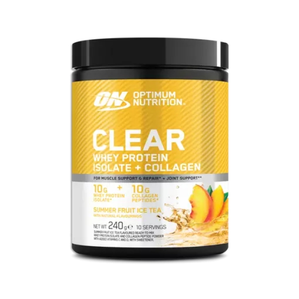 Optimum Nutrition Clear Whey Protein Isolate + Collagen 240 g.