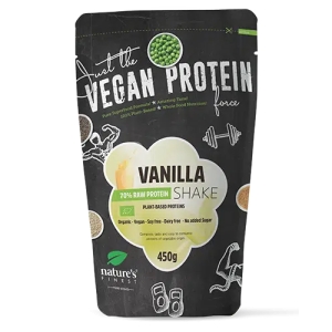 Nature's Finest Augalinių baltymų kokteilis 70%, ekologiškas 450 g.