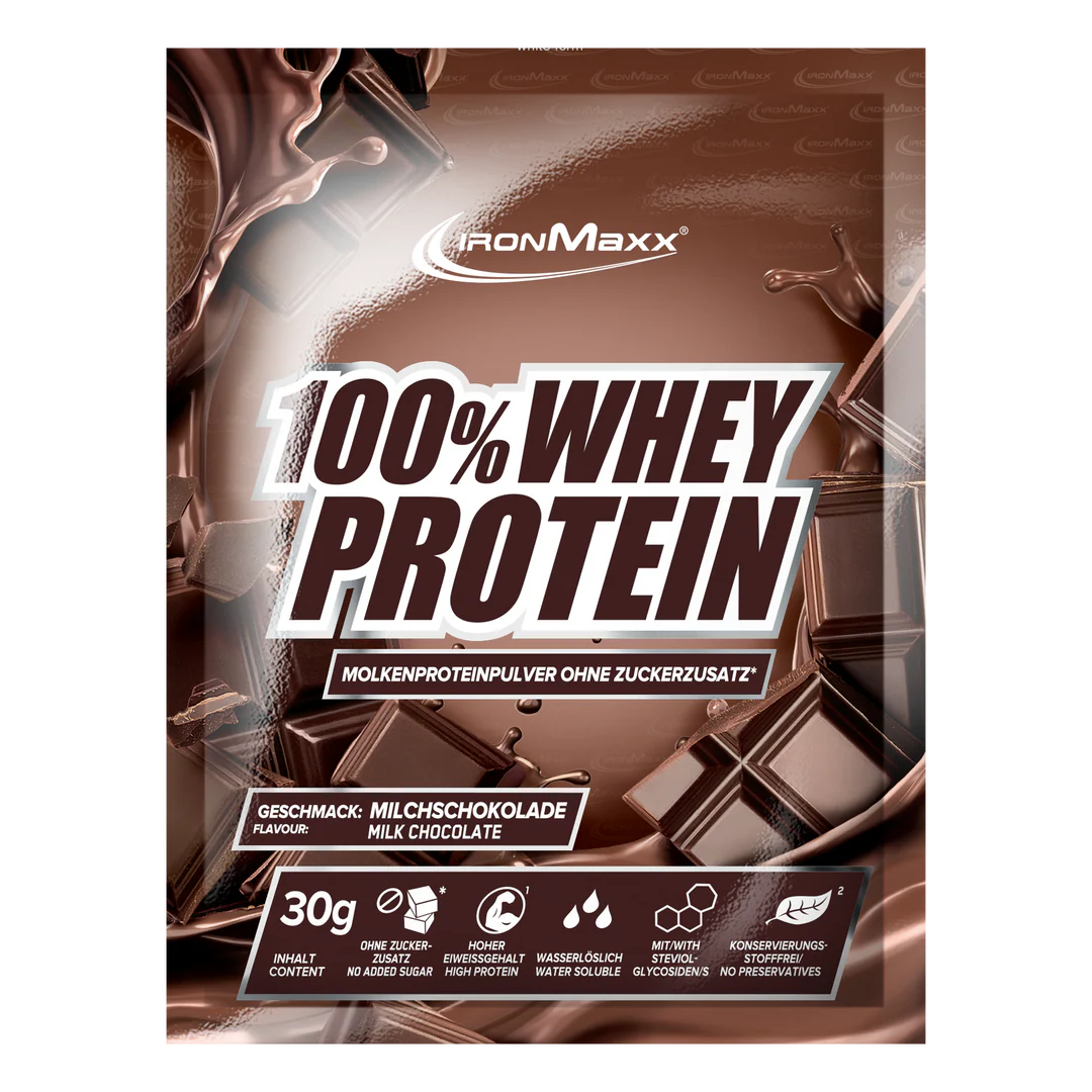 IronMaxx 100% Whey Protein 30 g.Geriausias iki 2026 03 13