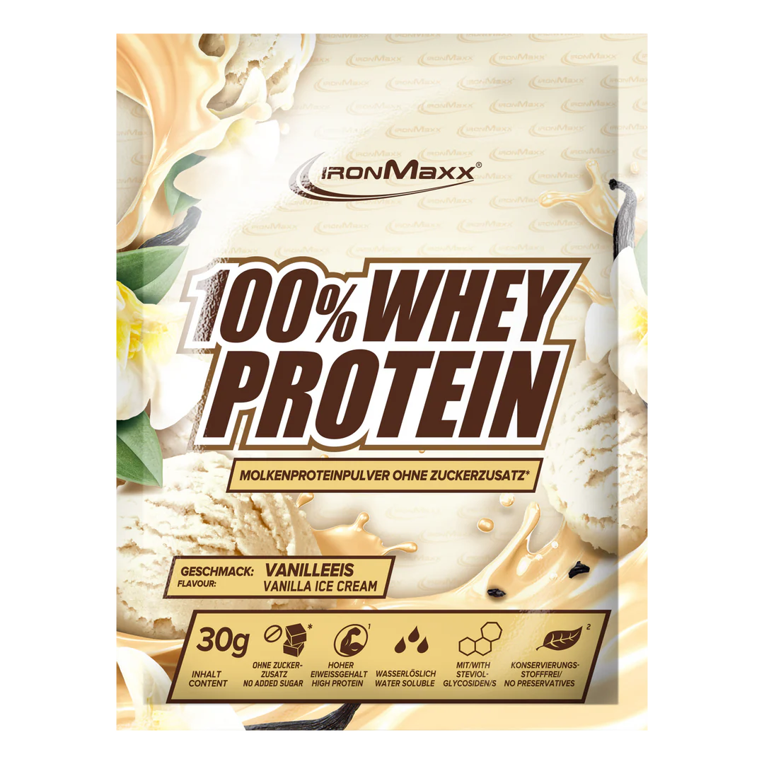 IronMaxx 100% Whey Protein 30 g.Geriausias iki 2026-03-13