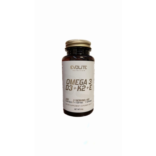 EvoLite Omega 3 + D3 + K2 + E  60 kaps.