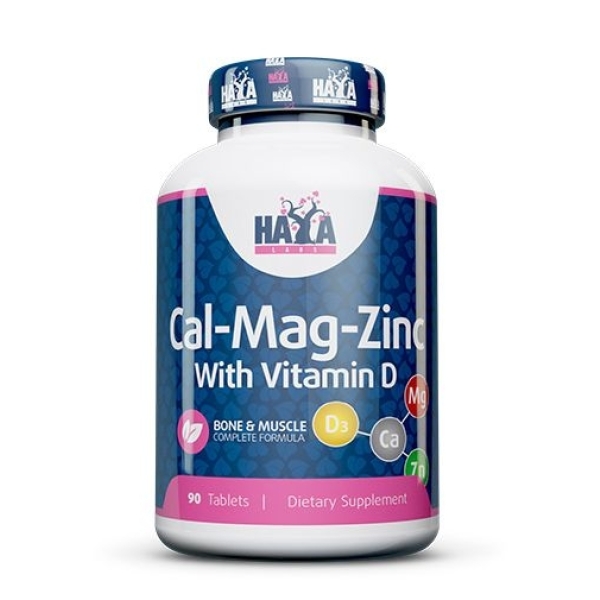 Haya Labs Calcium Magnesium  Zinc with Vitamin D 90 tab. (kalcis,magnis,cinkas, vitaminas D)