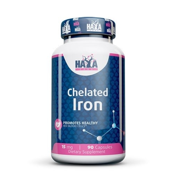 Haya Labs Iron (geležies bisglicinatas) 90 kaps.